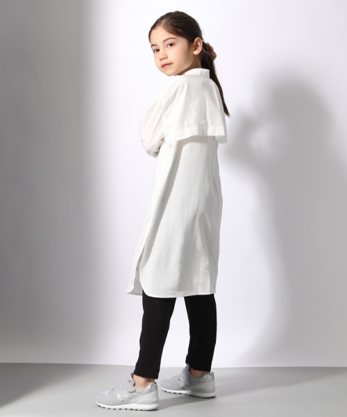 JEANASIS（ジーナシス）の「【KIDS】カバーリングヨークロングシャツ/938954（シャツ/ブラウス・キッズ・オフホワイト/スミクロ/ピンクベージュ・120/140）」の14枚目の写真