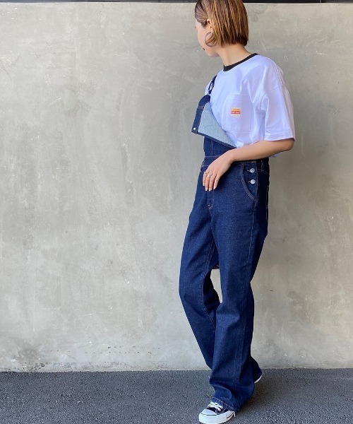 PAYDAY（ペイデイ）の「[PAY DAY/ペイデイ] 別注 ロゴ付きリンガー ポケットワイドTシャツ（Tシャツ/カットソー・レディース・ホワイト/グレー/イエロー・F）」の22枚目の写真