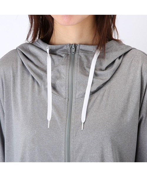 BENETTON (UNITED COLORS OF BENETTON)（ベネトンユナイテッドカラーズオブベネトン）の「【BENETTON / ベネトン】レディースUVフード付きラッシュガード / 水陸両用 フィットネス ジム アウトドア マリンレジャー UPF50+（ラッシュガード・レディース・ホワイト/ブラック/杢グレー・MEDIUM/LARGE/X-LARGE）」の20枚目の写真