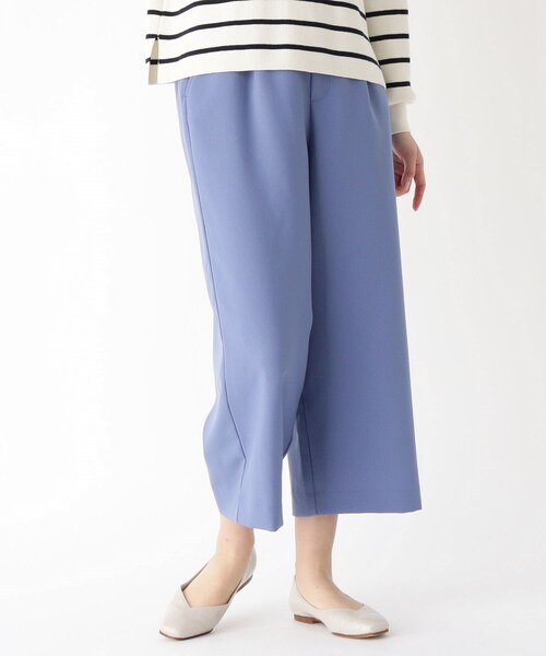 pink adobe（ピンクアドベ）の「◆【S-3L/洗濯機OK】洗えるきちんとワイドパンツ（その他パンツ・レディース・ブラック/グレー/ブルー/ライトベージュ/ライトグリーン系2・44/40/38/42/36）」の5枚目の写真