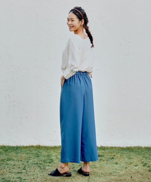 pink adobe（ピンクアドベ）の「◆【S-3L/洗濯機OK】洗えるきちんとワイドパンツ（その他パンツ・レディース・ブラック/グレー/ブルー/ライトベージュ/ライトグリーン系2・44/40/38/42/36）」の16枚目の写真