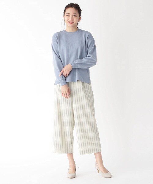 pink adobe（ピンクアドベ）の「◆【S-3L/洗濯機OK】洗えるきちんとワイドパンツ（その他パンツ・レディース・ブラック/グレー/ブルー/ライトベージュ/ライトグリーン系2・44/40/38/42/36）」の18枚目の写真