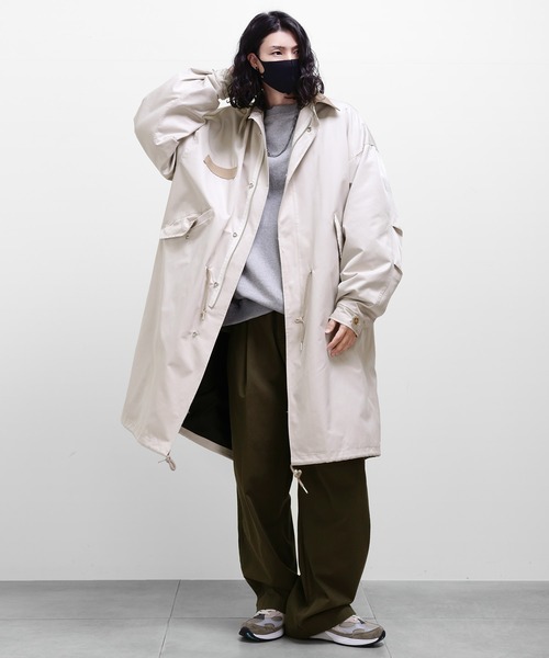 minsobi（ミンソビ）の「レザーカラーモッズコート（モッズコート