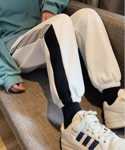 neos(ネオス)の「【neos -addictive design-】ルーズシルエット 切替ライン スウェットパンツ(スウェットパンツ・メンズ・グレー/ホワイト/ブラック・X-LARGE/LARGE/MEDIUM)」の15枚目の写真