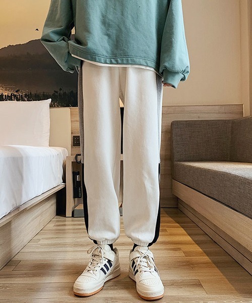 neos(ネオス)の「【neos -addictive design-】ルーズシルエット 切替ライン スウェットパンツ(スウェットパンツ・メンズ・グレー/ホワイト/ブラック・X-LARGE/LARGE/MEDIUM)」の7枚目の写真
