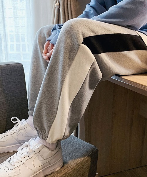 neos(ネオス)の「【neos -addictive design-】ルーズシルエット 切替ライン スウェットパンツ(スウェットパンツ・メンズ・グレー/ホワイト/ブラック・X-LARGE/LARGE/MEDIUM)」の8枚目の写真