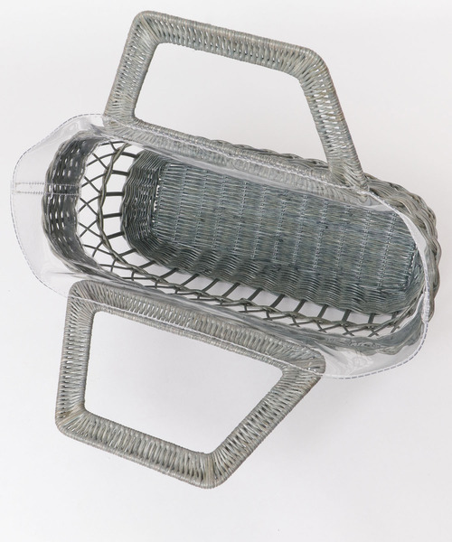 URBAN RESEARCH ROSSO（アーバンリサーチロッソ）の「ラタン×PVC コンビバッグ∴（かごバッグ・レディース・イエロー/ブルー・ONE）」の11枚目の写真