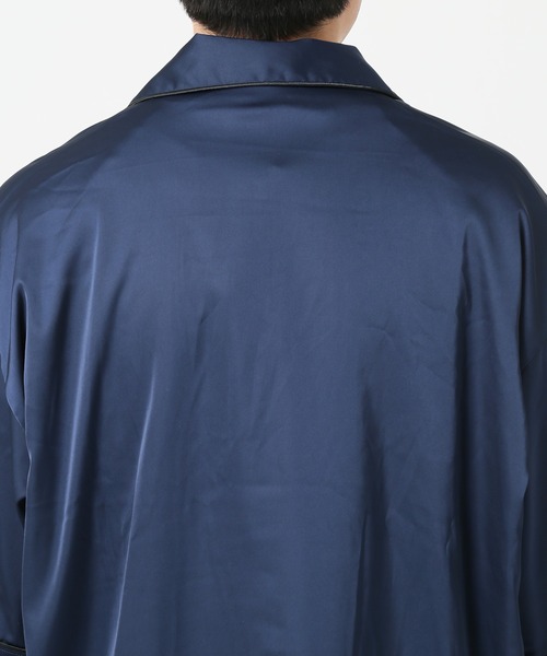 JOURNAL STANDARD relume(ジャーナルスタンダード レリューム)の「【DAN RIVER/ダンリバー】サテンパジャマシャツ(シャツ/ブラウス・メンズ・ネイビー/グリーン/ブラック・LARGE/MEDIUM)」の19枚目の写真