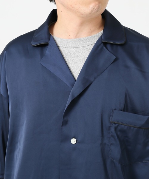 JOURNAL STANDARD relume(ジャーナルスタンダード レリューム)の「【DAN RIVER/ダンリバー】サテンパジャマシャツ(シャツ/ブラウス・メンズ・ネイビー/グリーン/ブラック・LARGE/MEDIUM)」の17枚目の写真