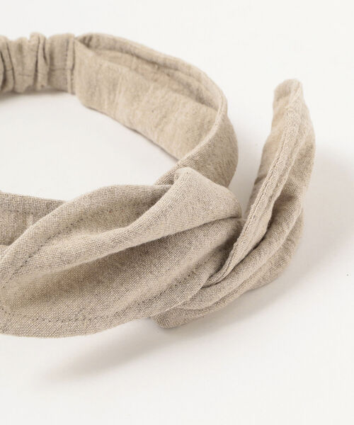 こども ビームス（コドモビームス）の「lusikka / コットン ンリネン ヘアバンド 21（ヘアバンド・キッズ・ブラック/ピンク/マスタード/ナチュラル/グリーン系その他3/パープル系その他3・ONE SIZE）」の9枚目の写真