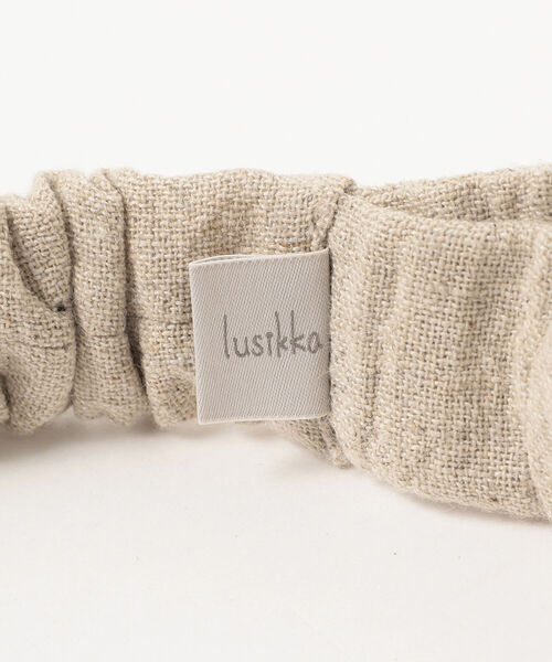 こども ビームス（コドモビームス）の「lusikka / コットン ンリネン ヘアバンド 21（ヘアバンド・キッズ・ブラック/ピンク/マスタード/ナチュラル/グリーン系その他3/パープル系その他3・ONE SIZE）」の10枚目の写真