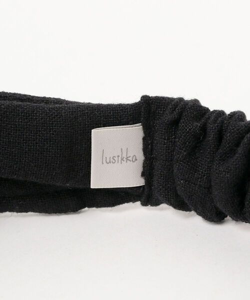 こども ビームス（コドモビームス）の「lusikka / コットン ンリネン ヘアバンド 21（ヘアバンド・キッズ・ブラック/ピンク/マスタード/ナチュラル/グリーン系その他3/パープル系その他3・ONE SIZE）」の14枚目の写真