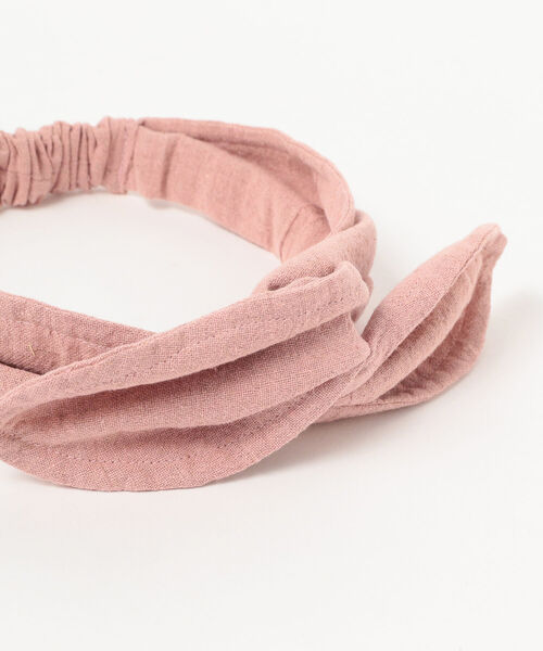 こども ビームス（コドモビームス）の「lusikka / コットン ンリネン ヘアバンド 21（ヘアバンド・キッズ・ブラック/ピンク/マスタード/ナチュラル/グリーン系その他3/パープル系その他3・ONE SIZE）」の16枚目の写真