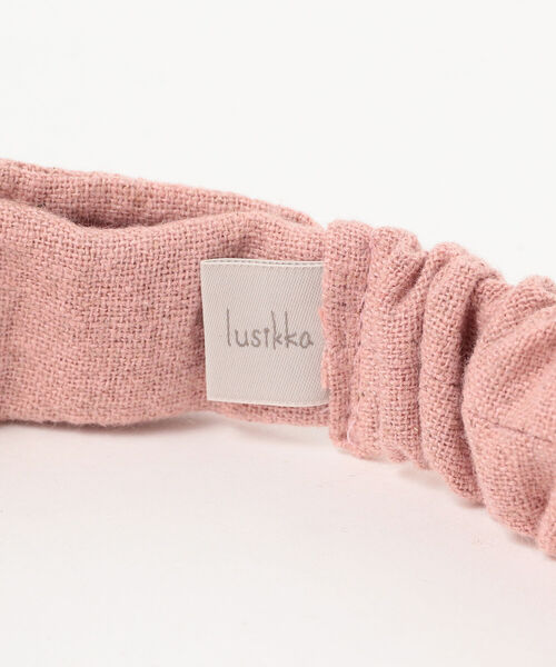 こども ビームス（コドモビームス）の「lusikka / コットン ンリネン ヘアバンド 21（ヘアバンド・キッズ・ブラック/ピンク/マスタード/ナチュラル/グリーン系その他3/パープル系その他3・ONE SIZE）」の17枚目の写真