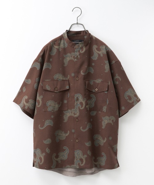 RAGEBLUE(レイジブルー)の「<シワ軽減>リネンタッチワイドシャツ/938598(シャツ/ブラウス・メンズ・ブラック/ブラウン/グレー/オフホワイト/オリーブ/ブラウン系その他・SMALL/MEDIUM/LARGE)」の5枚目の写真