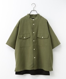 RAGEBLUE | <シワ軽減>リネンタッチワイドシャツ/938598(シャツ/ブラウス)