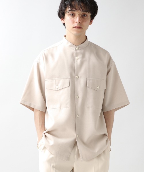 RAGEBLUE(レイジブルー)の「<シワ軽減>リネンタッチワイドシャツ/938598(シャツ/ブラウス・メンズ・ブラック/ブラウン/グレー/オフホワイト/オリーブ/ブラウン系その他・SMALL/MEDIUM/LARGE)」の21枚目の写真