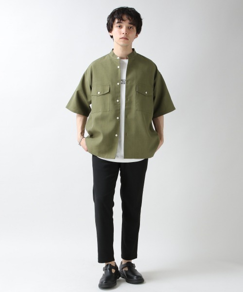 RAGEBLUE(レイジブルー)の「<シワ軽減>リネンタッチワイドシャツ/938598(シャツ/ブラウス・メンズ・ブラック/ブラウン/グレー/オフホワイト/オリーブ/ブラウン系その他・SMALL/MEDIUM/LARGE)」の18枚目の写真