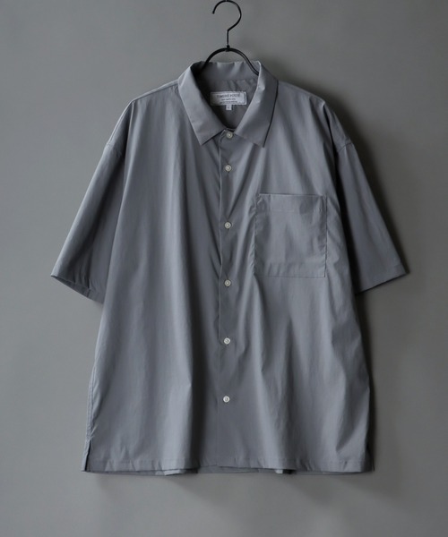 SITRY（シトリー）の「ドレープストレッチ レギュラーカラーシャツ＆テーパードパンツ セットアップ（セットアップ・メンズ・ライトグレー/ブラック/ネイビー/カーキ/グレー・LL/M/L）」の6枚目の写真