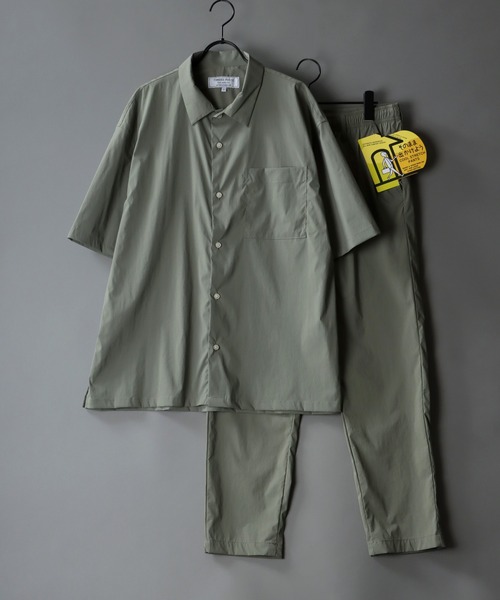 SITRY（シトリー）の「ドレープストレッチ レギュラーカラーシャツ＆テーパードパンツ セットアップ（セットアップ・メンズ・ライトグレー/ブラック/ネイビー/カーキ/グレー・LL/M/L）」の18枚目の写真