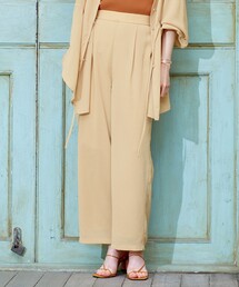 【sont. by Feroux】シアークレープワイド パンツ
