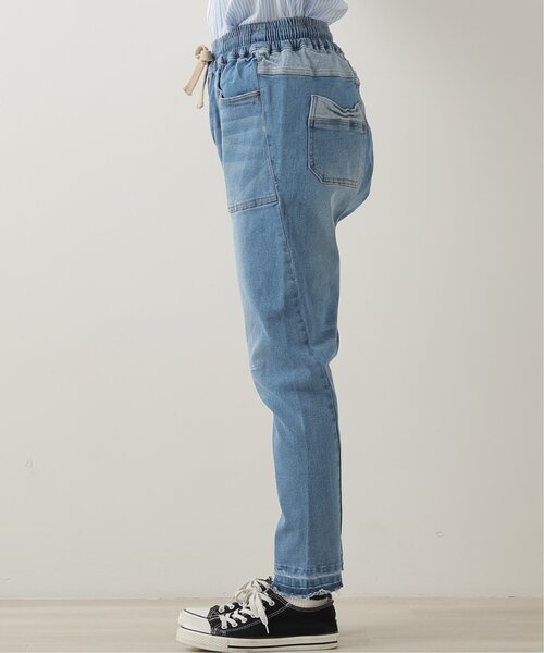 DOUBLE NAME（ダブルネーム）の「デニムスリムサルエルイージーパンツ