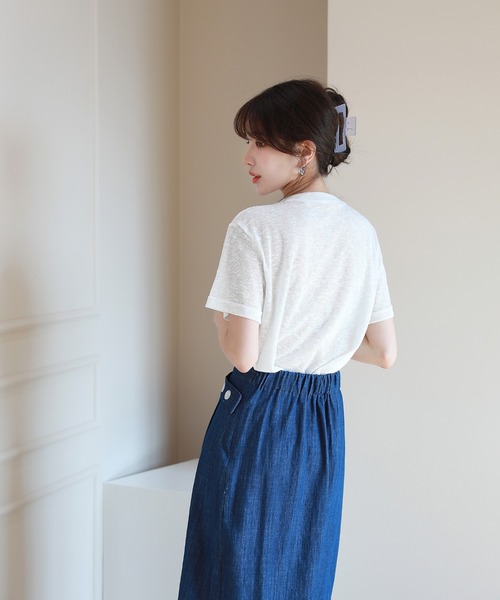 by muni:r(バイ ムニール)の「ビッグスクエアクリアヘアクリップ(バレッタ/ヘアクリップ・レディース・ブラウン/ピンク/グリーン/アイボリー・ONE SIZE)」の7枚目の写真