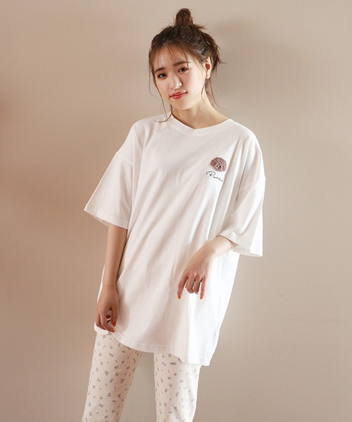 one after another NICE CLAUP(ワンアフターアナザーナイスクラップ)の「アソートビックT(Tシャツ/カットソー・レディース・ベージュ/オフホワイト/ホワイト系その他/ブラック系その他・FREE)」の12枚目の写真