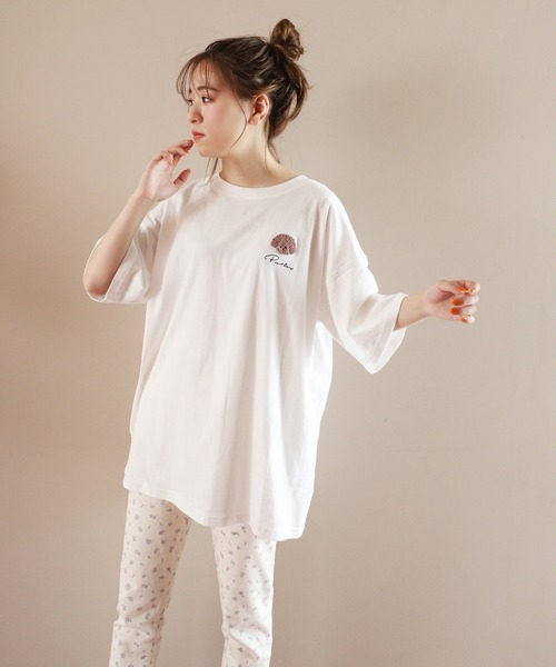 one after another NICE CLAUP(ワンアフターアナザーナイスクラップ)の「アソートビックT(Tシャツ/カットソー・レディース・ベージュ/オフホワイト/ホワイト系その他/ブラック系その他・FREE)」の13枚目の写真