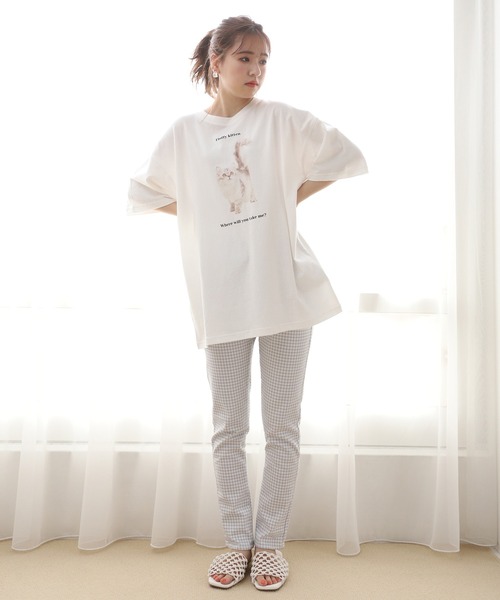 one after another NICE CLAUP(ワンアフターアナザーナイスクラップ)の「アソートビックT(Tシャツ/カットソー・レディース・ベージュ/オフホワイト/ホワイト系その他/ブラック系その他・FREE)」の22枚目の写真