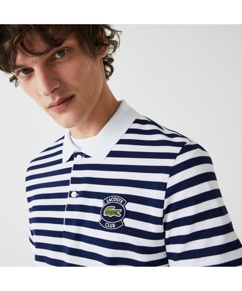 セール】ボーダーLACOSTEクラブポロシャツ（ポロシャツ