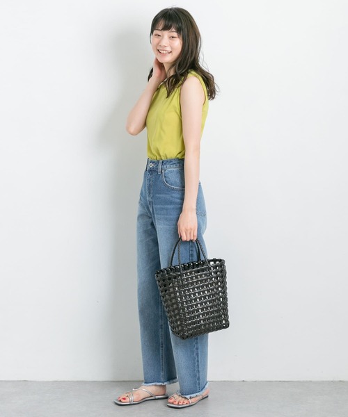 RODE SKO（ロデスコ）の「MARINA スクエアメッシュかごバッグ（かごバッグ・レディース・アイボリー/ブラック・ONE）」の12枚目の写真