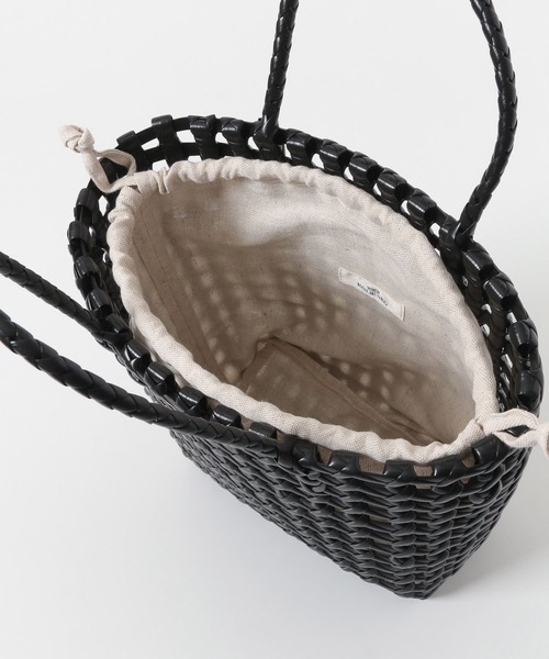 RODE SKO（ロデスコ）の「MARINA スクエアメッシュかごバッグ（かごバッグ・レディース・アイボリー/ブラック・ONE）」の3枚目の写真