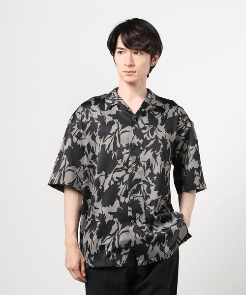 LUSOR(ルーソル)の「LUSOR(ルーソル)SHADOW FLOWER SS SH/シャドウフラワー ショートスリーブシャツ(シャツ/ブラウス・メンズ・グレー/エメラルド・FREE)」の9枚目の写真