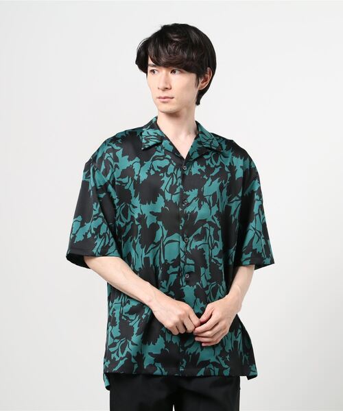 LUSOR(ルーソル)の「LUSOR(ルーソル)SHADOW FLOWER SS SH/シャドウフラワー ショートスリーブシャツ(シャツ/ブラウス・メンズ・グレー/エメラルド・FREE)」の10枚目の写真