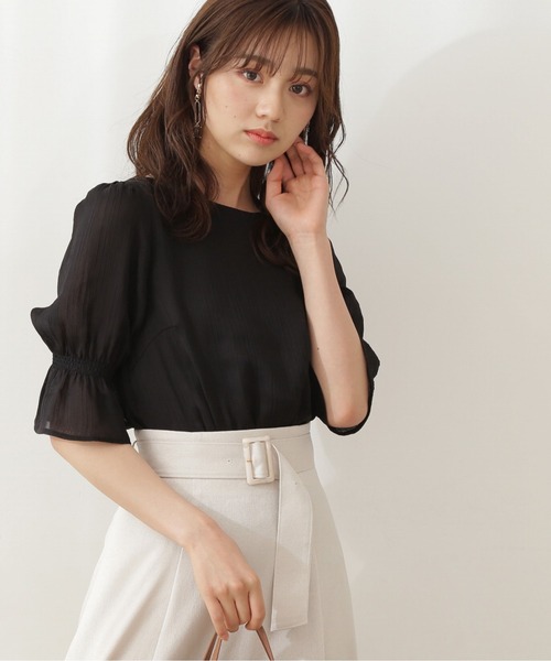 PROPORTION BODY DRESSING(プロポーションボディドレッシング)の「ランダムプリーツシャーリングブラウス / 1211110900(シャツ/ブラウス・レディース・ブラック/グレー/ホワイト系その他・SMALL/MEDIUM)」の9枚目の写真