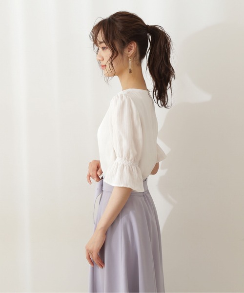 PROPORTION BODY DRESSING(プロポーションボディドレッシング)の「ランダムプリーツシャーリングブラウス / 1211110900(シャツ/ブラウス・レディース・ブラック/グレー/ホワイト系その他・SMALL/MEDIUM)」の10枚目の写真