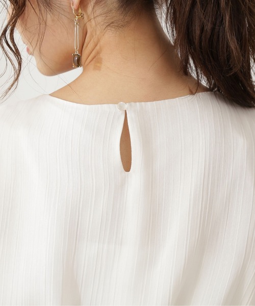 PROPORTION BODY DRESSING(プロポーションボディドレッシング)の「ランダムプリーツシャーリングブラウス / 1211110900(シャツ/ブラウス・レディース・ブラック/グレー/ホワイト系その他・SMALL/MEDIUM)」の7枚目の写真