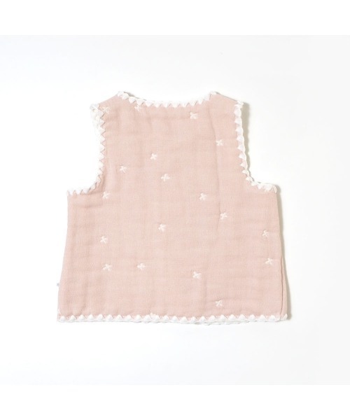 10mois（ディモワ）の「10mois ふくふくガーゼ ちょっき（その他ベビーウェア・キッズ・ライトブルー/ベビーピンク・70-80cm）」の6枚目の写真