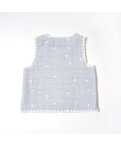 10mois（ディモワ）の「10mois ふくふくガーゼ ちょっき（その他ベビーウェア・キッズ・ライトブルー/ベビーピンク・70-80cm）」の10枚目の写真