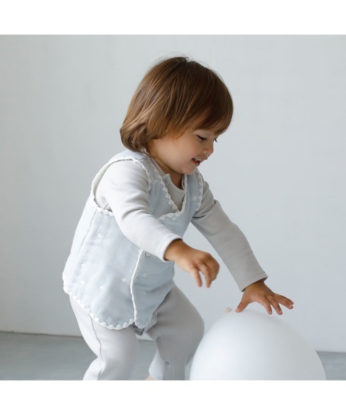 10mois（ディモワ）の「10mois ふくふくガーゼ ちょっき（その他ベビーウェア・キッズ・ライトブルー/ベビーピンク・70-80cm）」の14枚目の写真