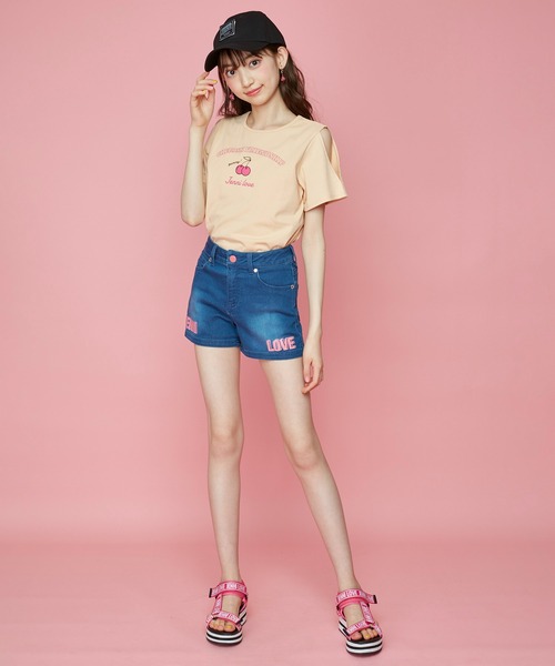 JENNI love（ジェニィラブ）の「接触冷感カラーボタンデニムショーパン（デニムパンツ・キッズ・サックスブルー/ブルー・130cm/140cm/150cm/160cm）」の9枚目の写真