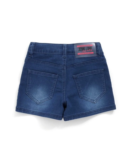 JENNI love（ジェニィラブ）の「接触冷感カラーボタンデニムショーパン（デニムパンツ・キッズ・サックスブルー/ブルー・130cm/140cm/150cm/160cm）」の3枚目の写真