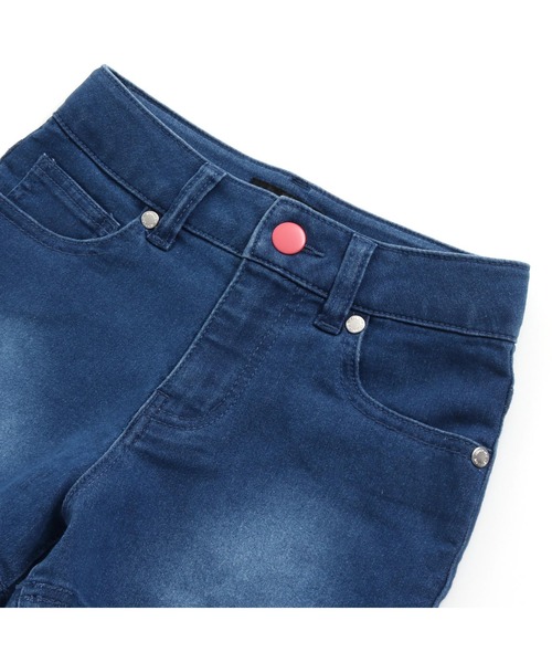 JENNI love（ジェニィラブ）の「接触冷感カラーボタンデニムショーパン（デニムパンツ・キッズ・サックスブルー/ブルー・130cm/140cm/150cm/160cm）」の15枚目の写真