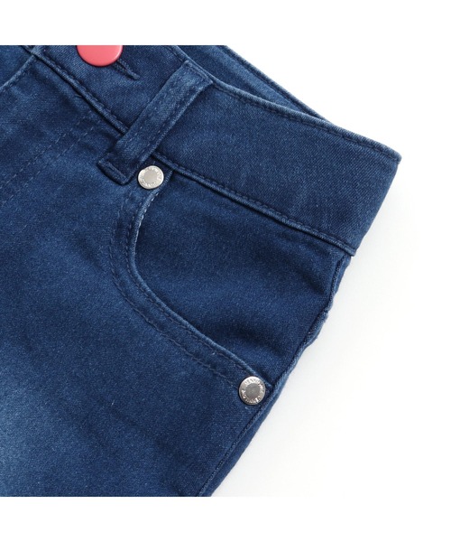 JENNI love（ジェニィラブ）の「接触冷感カラーボタンデニムショーパン（デニムパンツ・キッズ・サックスブルー/ブルー・130cm/140cm/150cm/160cm）」の17枚目の写真