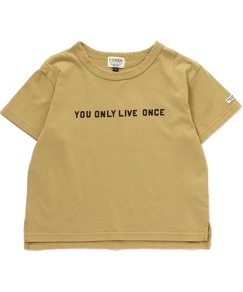 F.O.KIDS(エフオーキッズ)の「ロゴTシャツ(Tシャツ/カットソー・キッズ・グレー/オフホワイト/イエロー/ネイビー/パープル・140/120/130/110/100/90)」の5枚目の写真
