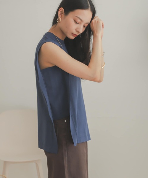 SENSE OF PLACE by URBAN RESEARCH(センスオブプレイスバイアーバンリサーチ)の「スクエアスリーブセーター(ニット/セーター・レディース・アイボリー/ブラック/ブルー/オレンジ・ONE)」の16枚目の写真