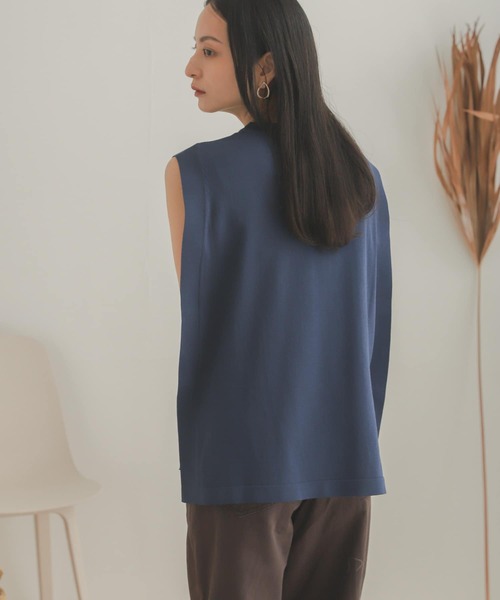 SENSE OF PLACE by URBAN RESEARCH(センスオブプレイスバイアーバンリサーチ)の「スクエアスリーブセーター(ニット/セーター・レディース・アイボリー/ブラック/ブルー/オレンジ・ONE)」の18枚目の写真