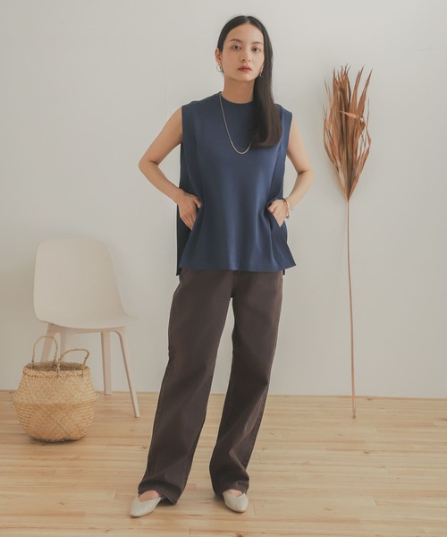 SENSE OF PLACE by URBAN RESEARCH(センスオブプレイスバイアーバンリサーチ)の「スクエアスリーブセーター(ニット/セーター・レディース・アイボリー/ブラック/ブルー/オレンジ・ONE)」の20枚目の写真