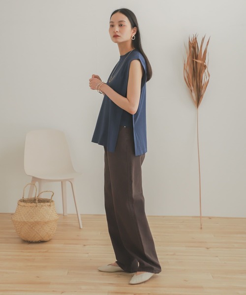 SENSE OF PLACE by URBAN RESEARCH(センスオブプレイスバイアーバンリサーチ)の「スクエアスリーブセーター(ニット/セーター・レディース・アイボリー/ブラック/ブルー/オレンジ・ONE)」の21枚目の写真